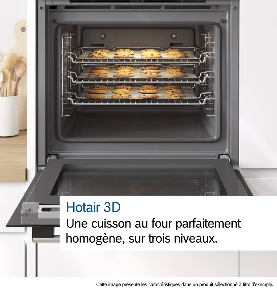 Four encastrable avec fonction vapeur 60 x 60 cm Noir HQA534BB3 – Image 3