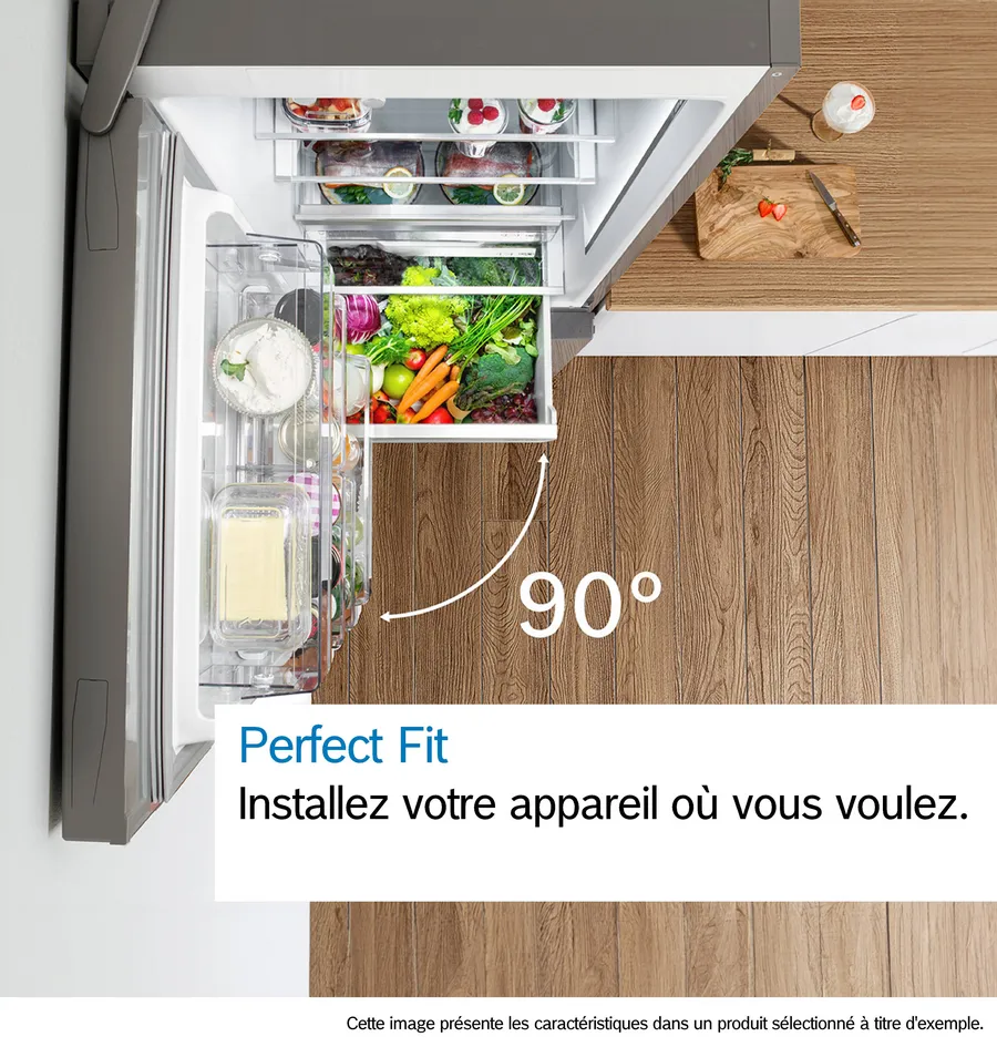 Série 4 Réfrigérateur combiné pose-libre 203 x 70 cm Couleur inox, Total No Frost KGN49XLEA – Image 9