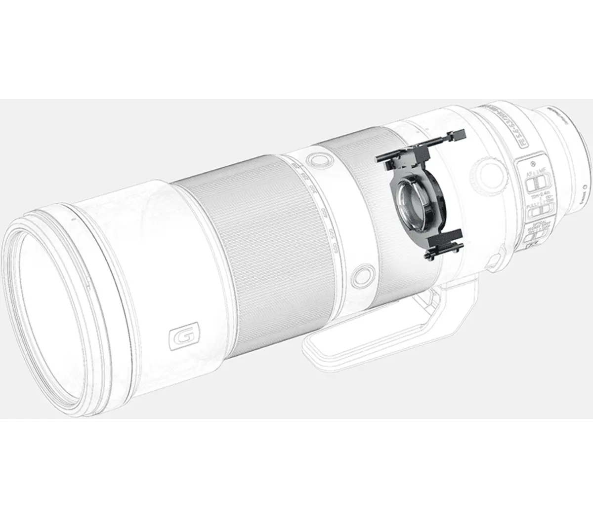 FE 200–600 mm F5.6–6.3 G OSS Objectif téléobjectif zoom plein format G avec SteadyShot optique Modèle : SEL200600G – Image 6