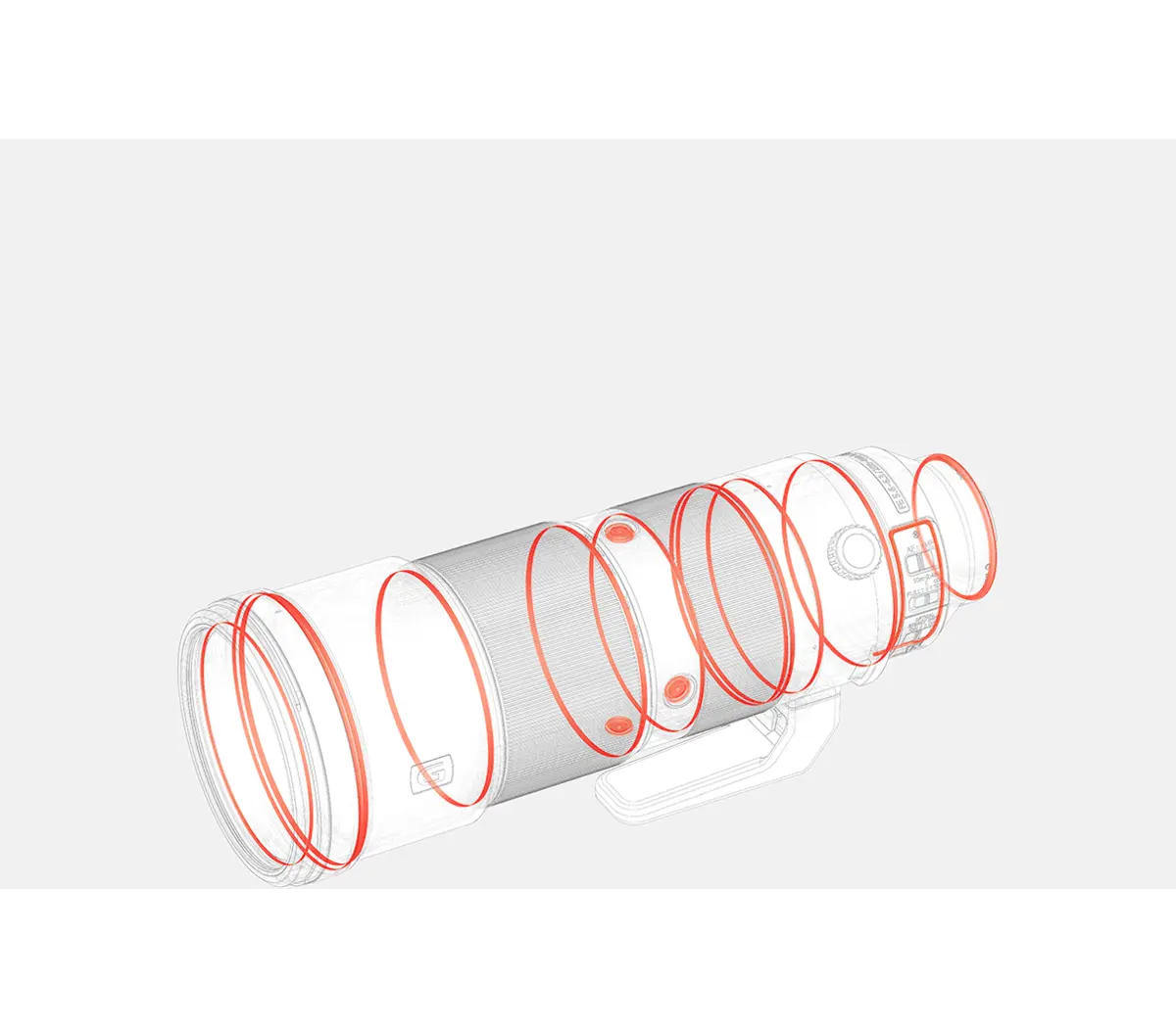 FE 200–600 mm F5.6–6.3 G OSS Objectif téléobjectif zoom plein format G avec SteadyShot optique Modèle : SEL200600G – Image 8